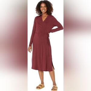 Prana Foundation Long Sleeve Wrap Dress